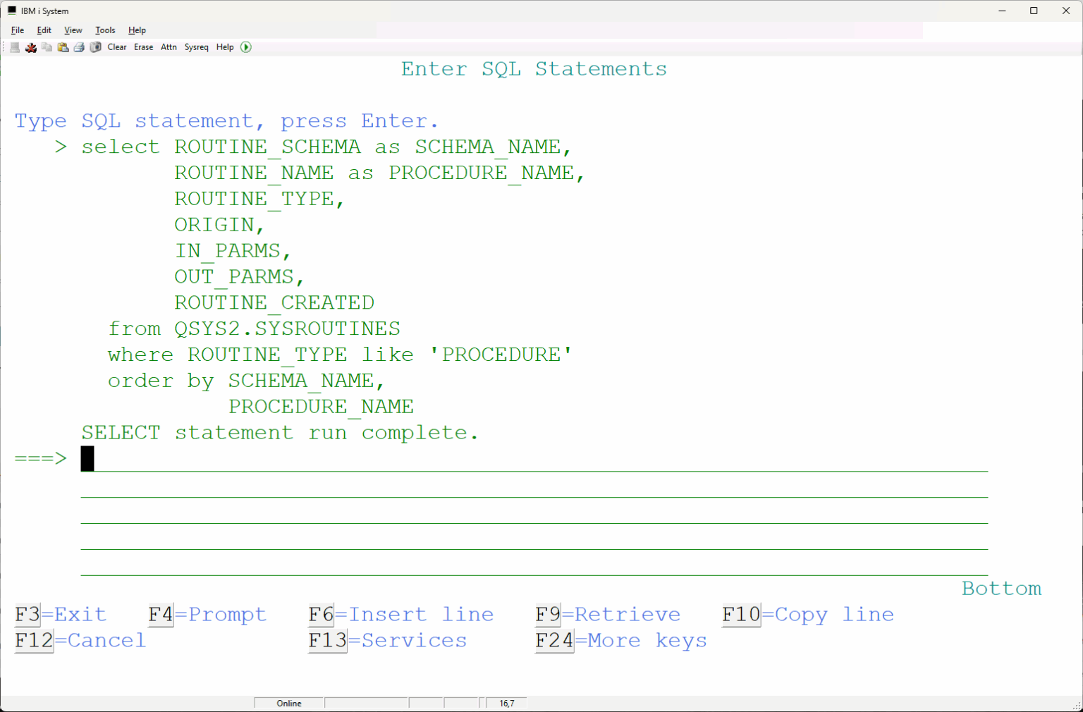 List all IBM i stored procedures – Nick Litten [IBM i AS400 iSeries ...