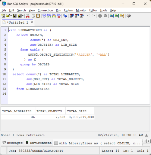 Find Large Objects On My IBM I System – Use SQL To Find Those FAT ...